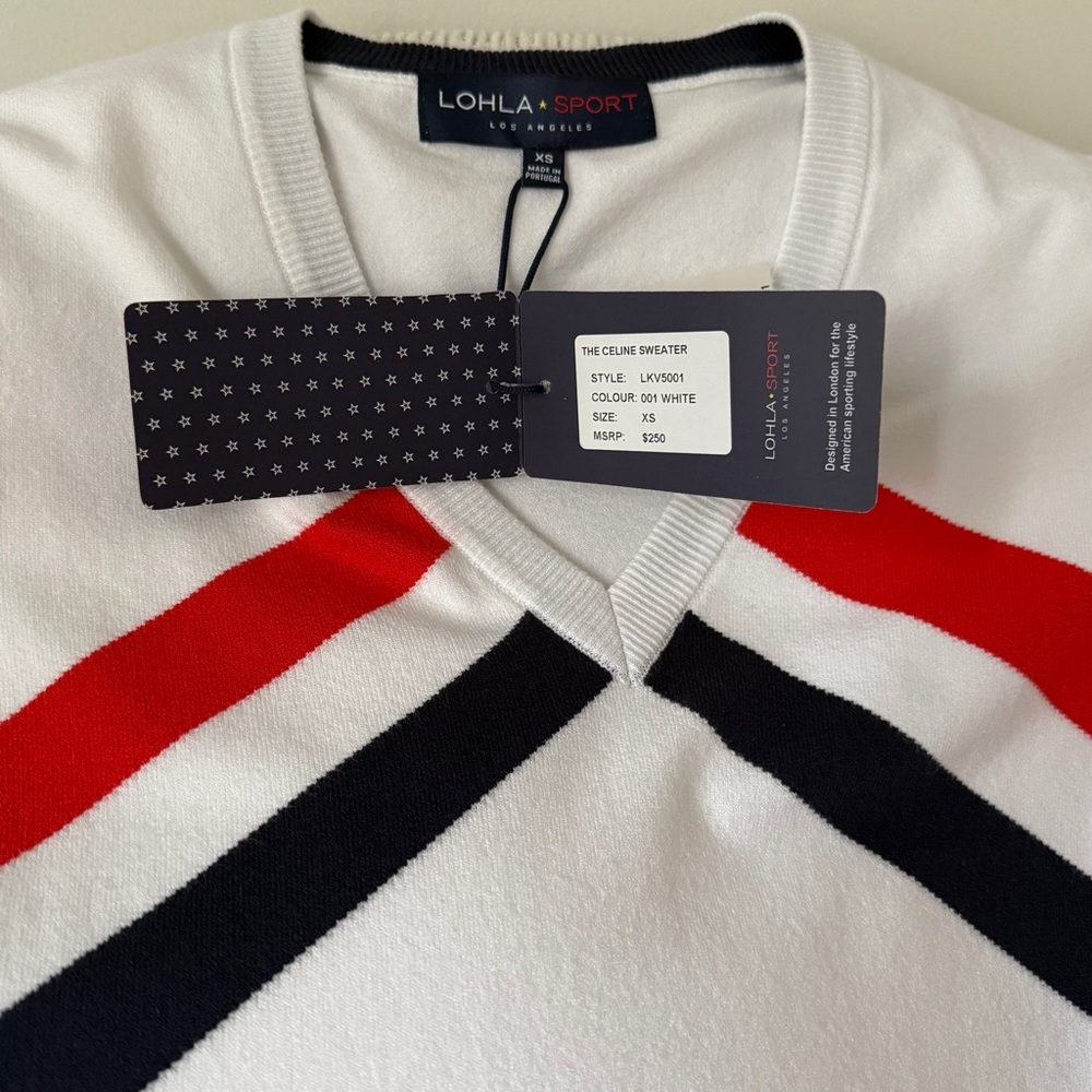 The Celine V-Neck Sweater Lohla Spoers NWT - Picture 5 of 10